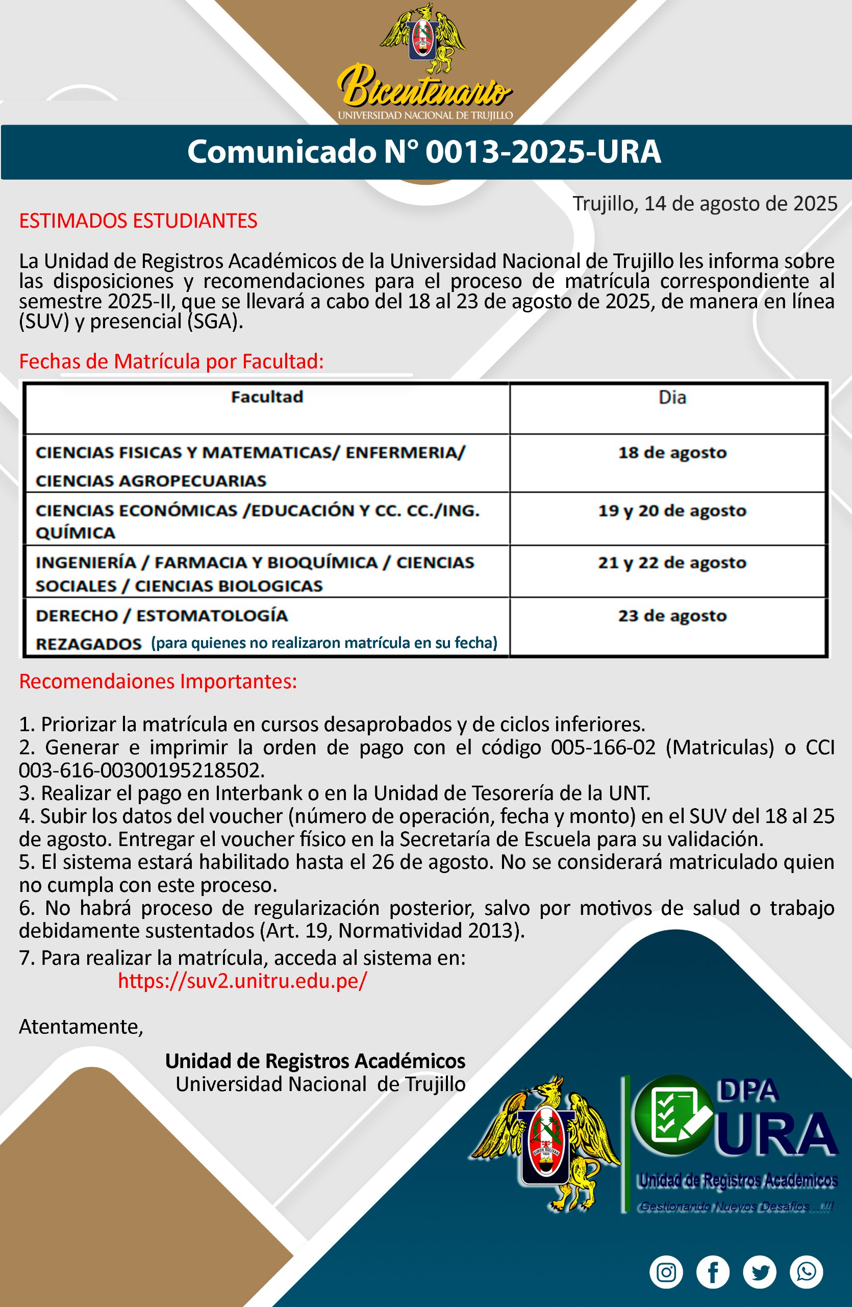 Comunicado oficial 3